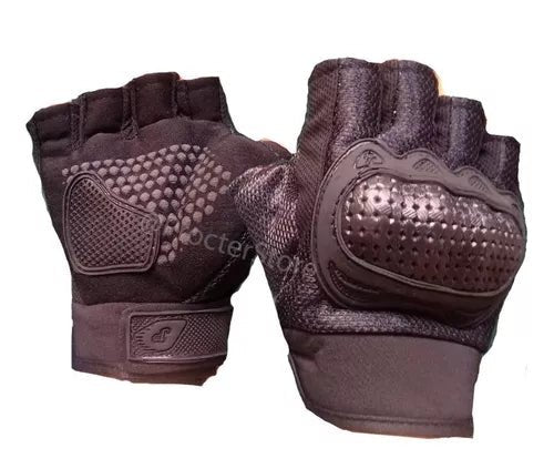 Guantes Medio Dedo Corto Protección En Nudillos - Velocity Savage