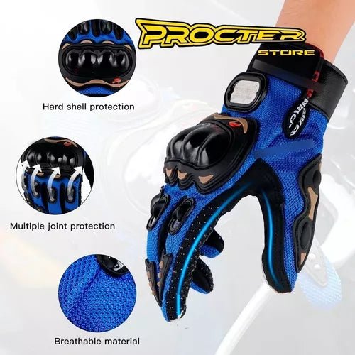 Guantes Moto Ciclista Con Proteccion En Nudillos Y En Palmas - Velocity Savage