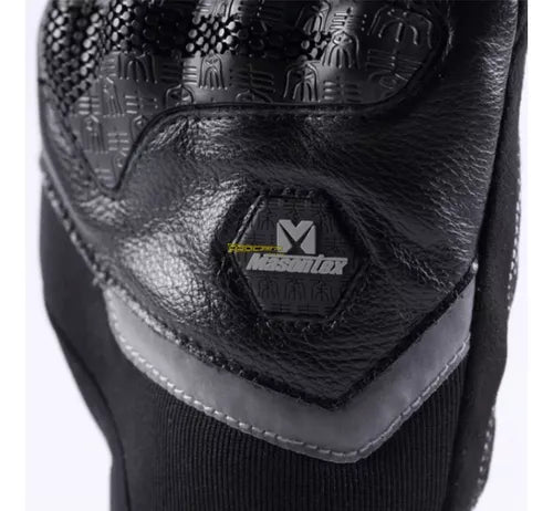 Guantes Para Moto Protección Cuero Y Microfibra Masontex - Velocity Savage