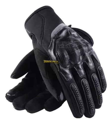 Guantes Para Moto Protección Cuero Y Microfibra Masontex - Velocity Savage