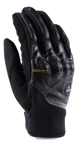 Guantes Para Moto Protección Cuero Y Microfibra Masontex - Velocity Savage