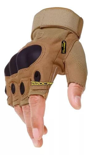 Guantes Tácticos Medio Dedo Protección Moto Procter - Velocity Savage