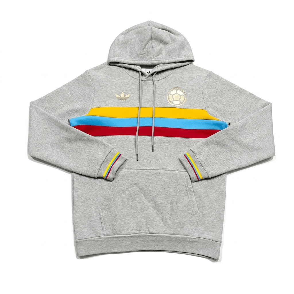 Hoodie Gris Selección Colombia Versión Jugador y Fan - Calidad 1:1 | Velocity Savage