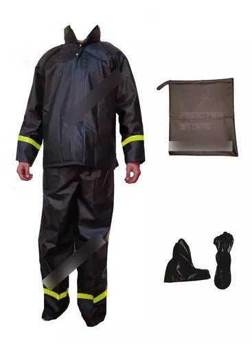 Impermeable Moto 4 Piezas Con Zapatones Y Estuche Xxl - Velocity Savage