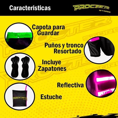 Impermeable Siliconado 4 Piezas - Velocity Savage