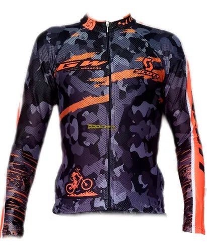 Jersey Ciclismo Maillot Manga Larga Ruta Mtb Colombia Camisa - Velocity Savage