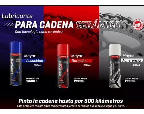 Lubricante Ceramico Cadenas Duradero + Cepillo Cadena - Velocity Savage