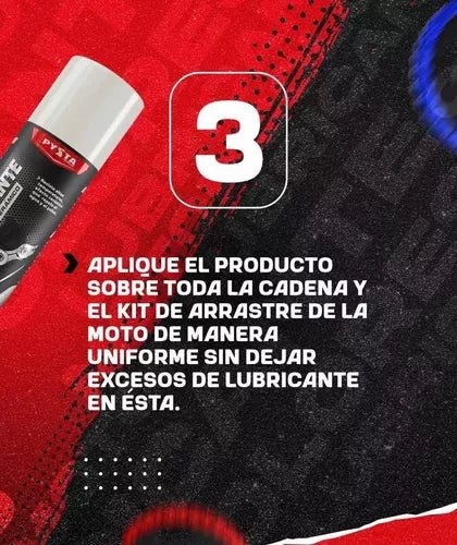 Lubricante Ceramico Cadenas Duradero + Cepillo Cadena - Velocity Savage