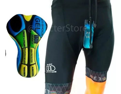 Lycra Corta Con Badana Gel Ciclismo Mtb Ruta Hombre Original - Velocity Savage