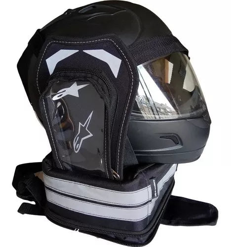 Maleta Tank Bag Moto Porta Celular Casco Expandible Tail Bag - Velocity Savage