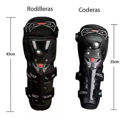 Rodilleras con Coderas Scoyco K11 Kit De Protección - Velocity Savage