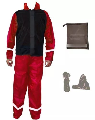 Traje Impermeable 4 Piezas Conjunto Con Zapatones+ Estuche - Velocity Savage