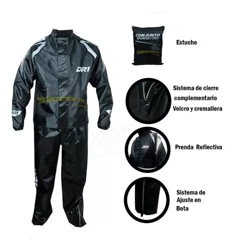 Traje Impermeable Tipo Sudadera Dr1 Street 2 Piezas - Velocity Savage