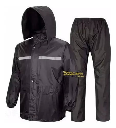 Traje Impermeable Tipo Sudadera Negro - Velocity Savage