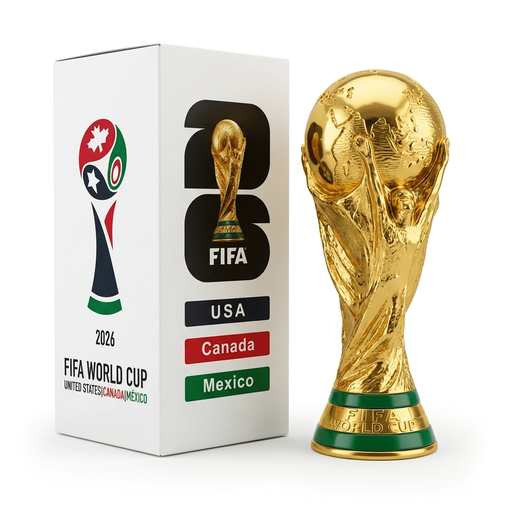 Trofeo Mundial 2026 Tamaño Real Replica Original Versión Jugador y Fan - Calidad 1:1 | Velocity Savage