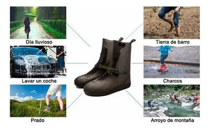 Zapatones Impermeables Goma Protector Lluvia Moto Bicicleta - Velocity Savage